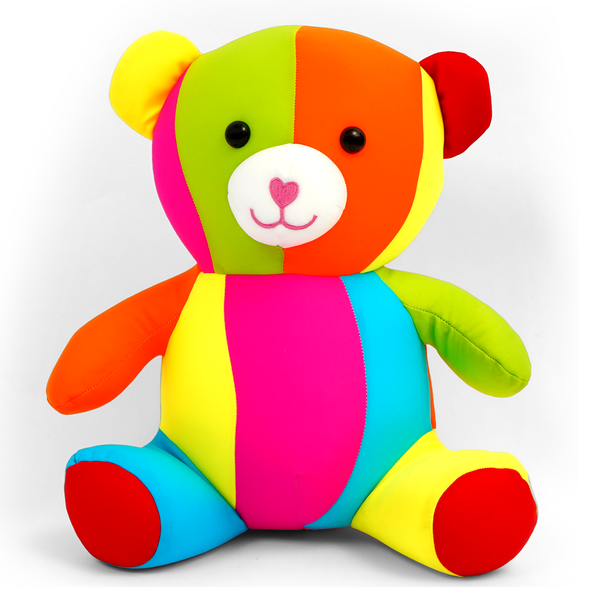 Huggable Multicolor Soft Bean-Filled Bear