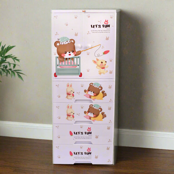 Baby Bear Storage Cabinet (Wardrobe + Cupboard)