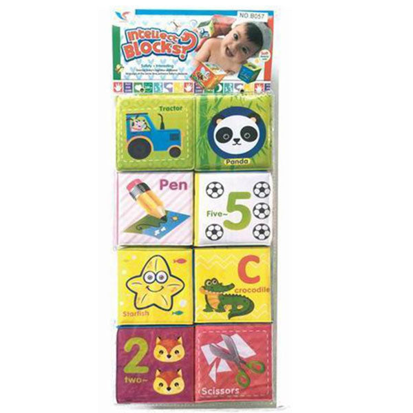 Educational Foam Cubes Colored - 8 Pcs/Set