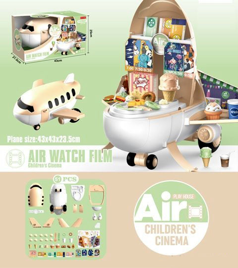 Pretend Play Kids Airplane 2-in-1
