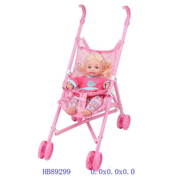 Baby Doll Stroller Pram For Dolls