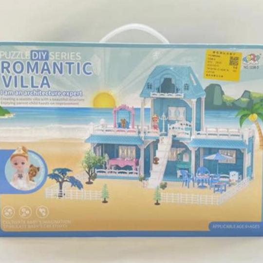 Villa Dollhouse DIY Building Set - 48 Pcs/Set