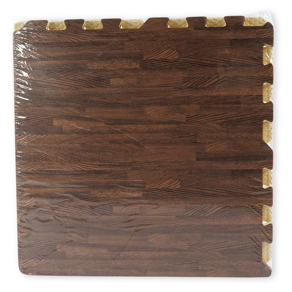 Puzzle Foam Mats - Wooden Finish - Large 2ft x 2ft