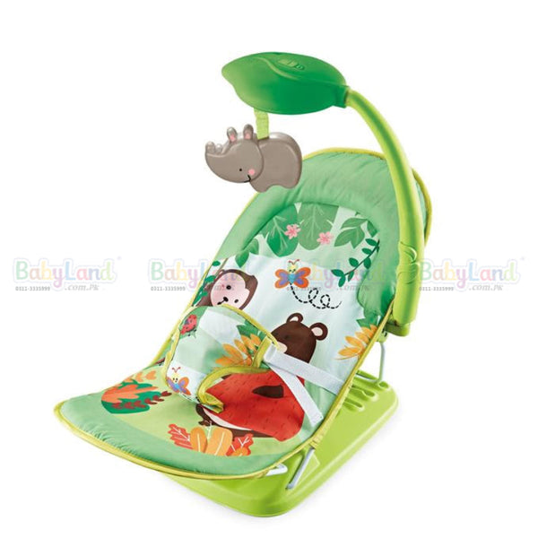 Jungle Theme Baby Bouncer - Green