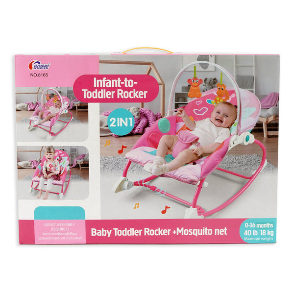 Baby Bouncer Rocker & Mosquito Net 2-in-1