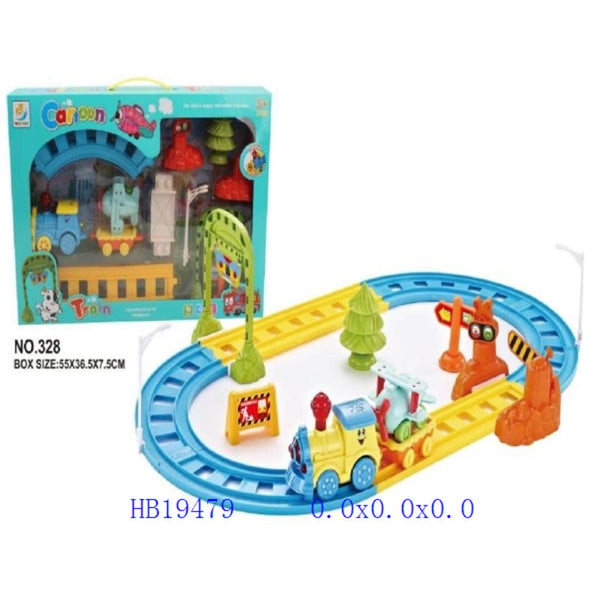 Build & Play Train Track Toy with Accessories
