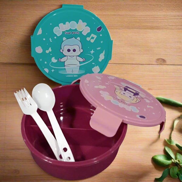 Printed Multi Compartment Lunch Box