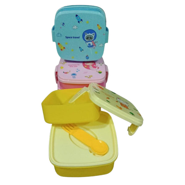 Cartoon Characters Double Layer Lunch Box