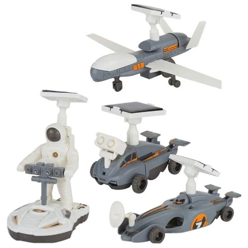 4-in-1 Solar Power Space Exploration Fleet – Educational DIY Robot Building Kit
