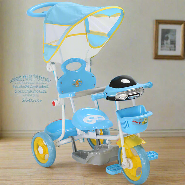 SunSafe Baby Tricycle with Push Handle & Canopy