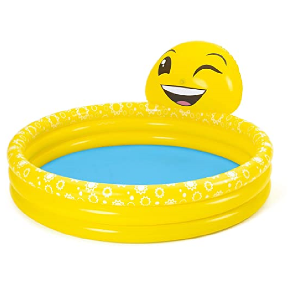 Bestway Summer Smiles Inflatable Swimming Pool (L-65" W-57" H-27")"