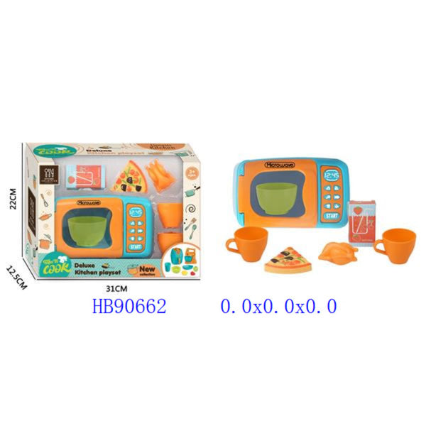 Kids Pretend Play Microwave Oven Set