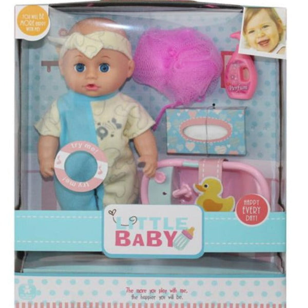 Little Baby Doll With Bathing Accessories