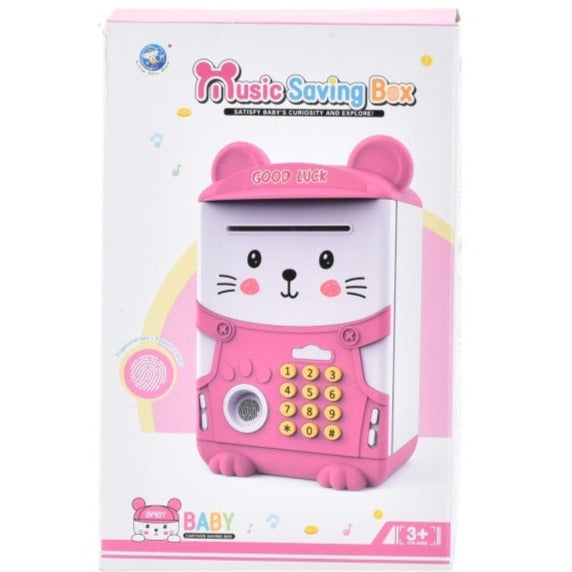 Cute Electronic Money Saving Box With Password & Fingerprint Unlocking