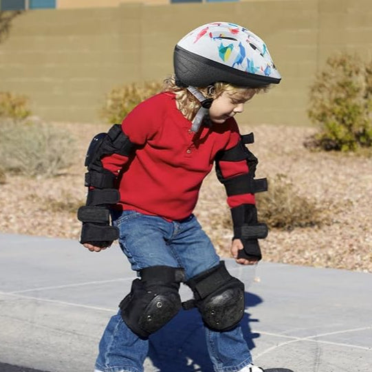 Kids Safety Helmet & Knee Guard Set