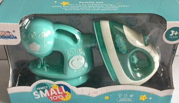 Pretend Play Mini Iron and Sewing Machine Play Set