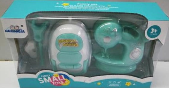 Pretend Play Vacuum Cleaner and Sewing Machine Play Set
