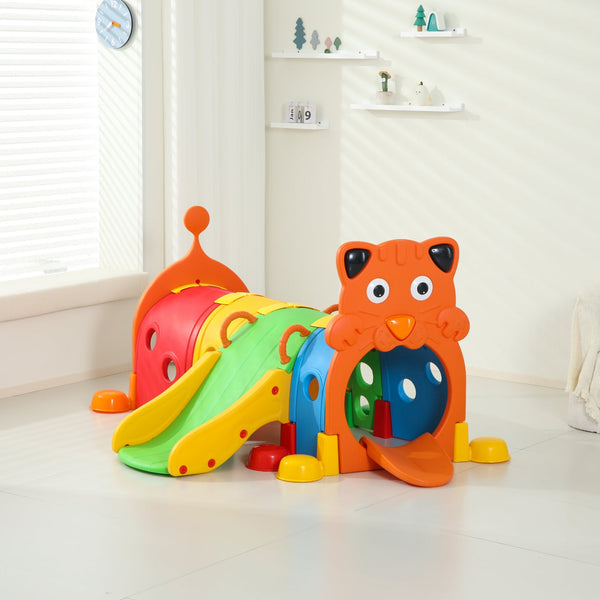 Kids Play Tunnel Lion Face   L-72" W-44" H-38"