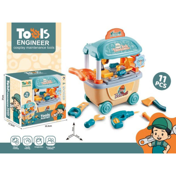 Pretend Play Maintenance Engineer Tools Play Set- 11 Pcs/Set