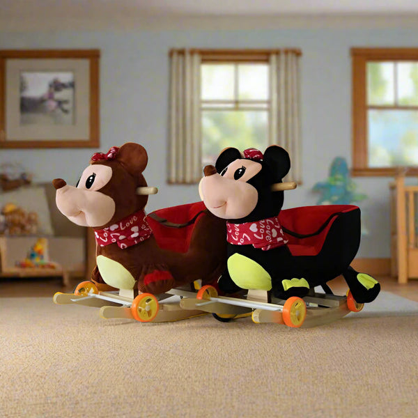 Plush Minnie Mouse 2-in-1 Rock and Ride-On Toy