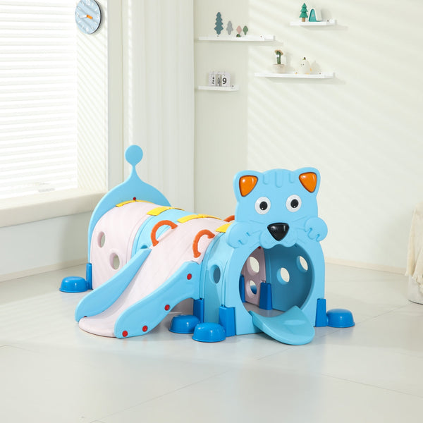 Kids Play Tunnel Lion Face   L-72" W-44" H-38"