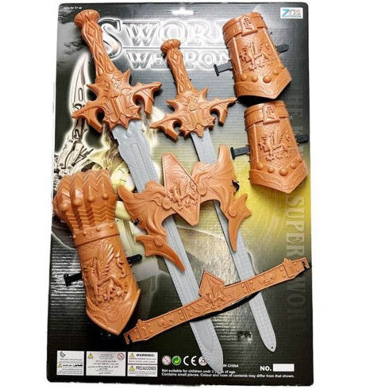 Kids Battle Hero Role Play Set with Sword & Armor