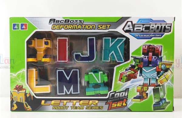 ABC Letter Robot Set – Transforming Alphabet Bots for Kids