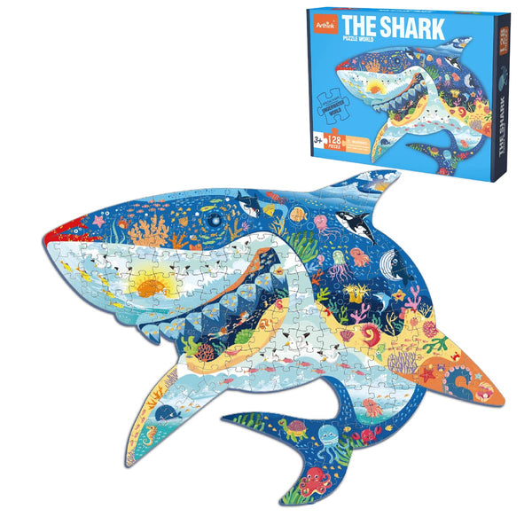 Arthink Shark Jigsaw Puzzle | Medium Level - 128 Pcs/Set