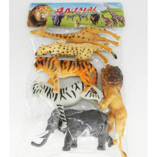 Jungle Animal Figures – 6-Piece Set