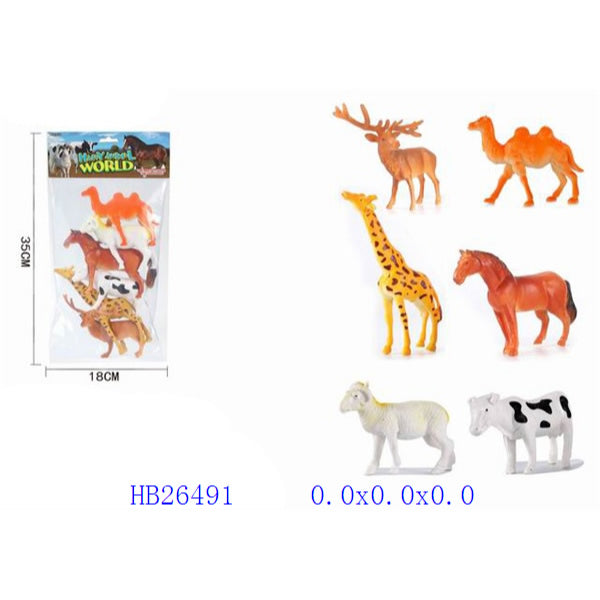 Animal Figure Set – Pack of 6