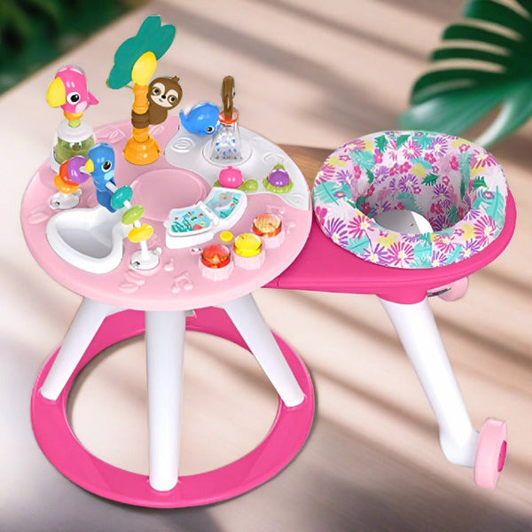 Bright Starts Around We Go 2-in-1 Baby Walker & Activity Table