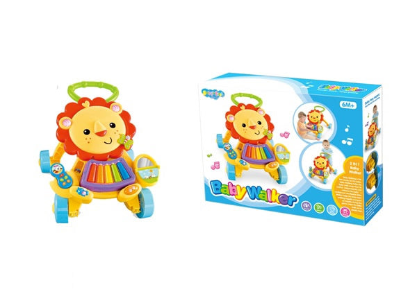 Musical Piano Lion Baby Walker