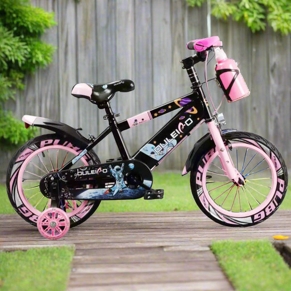 Astronaut Pink-Themed 16-Inch Kids Bicycle