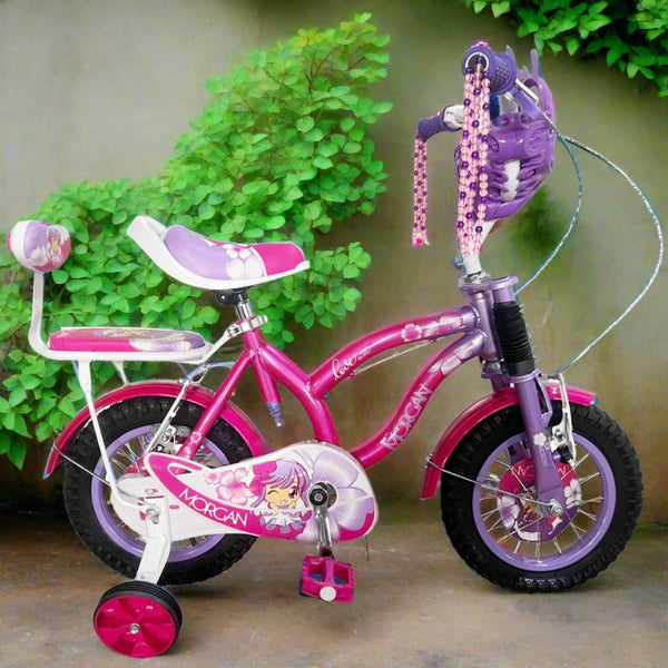 Morgan Cute 12-Inch Girls' Bicycle with Training Wheels