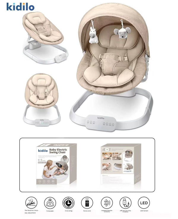 Kidilo Electric Baby Swing Chair 3-in-1 (501)
