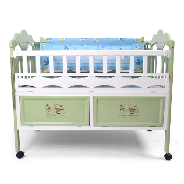 Junior Wooden Baby Bed & Crib with Drawer (BC-28MC)