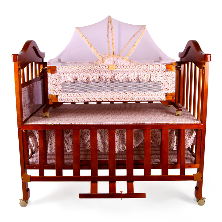 Junior Brown Baby Cot