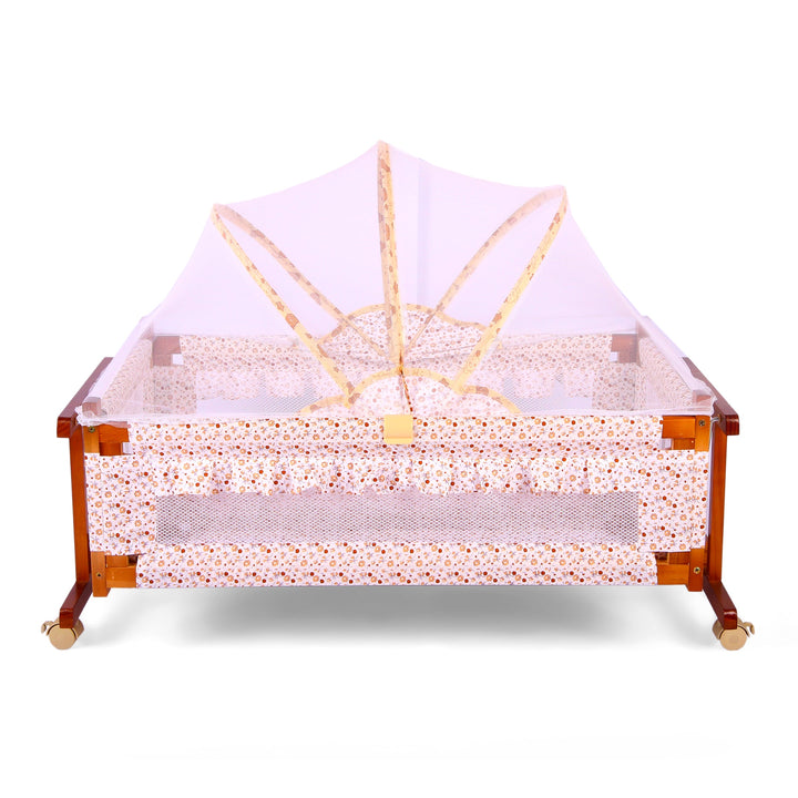 Junior Brown Baby Cot