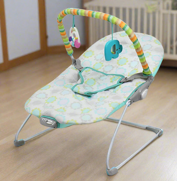 Plum Baby Bouncer with Rattle Toys, Music & Vibration