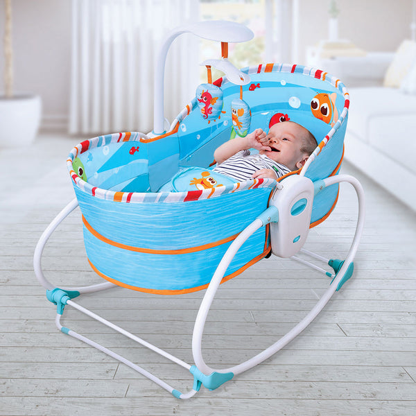 Mastela 5-in-1 Rocker & Bassinet - Blue