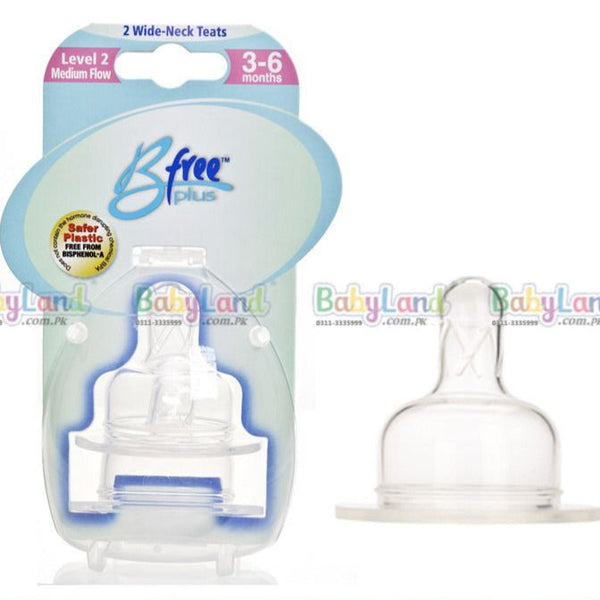 Bfree Stage-2 Baby Nipple – Silicone Teat (3-6 Months) for Baby Bottles