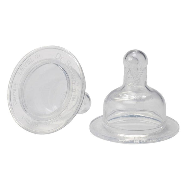 Dr. Browns Level-4 Silicone Wide-Neck Nipple (0-3M)