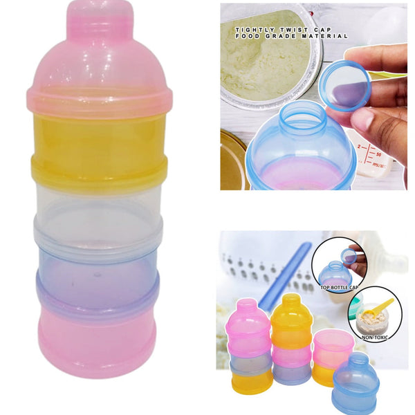 4-Tier Stackable Baby Milk Powder Container