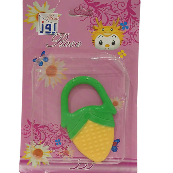 Rose Silicone Strawberry Shaped Teether