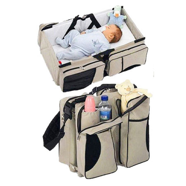 Multifunction Baby Bag with Changing Station/Crib 3-in-1