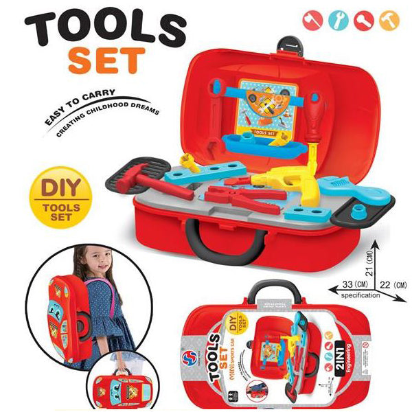 2-in-1 Lightning McQueen Tools Backpack