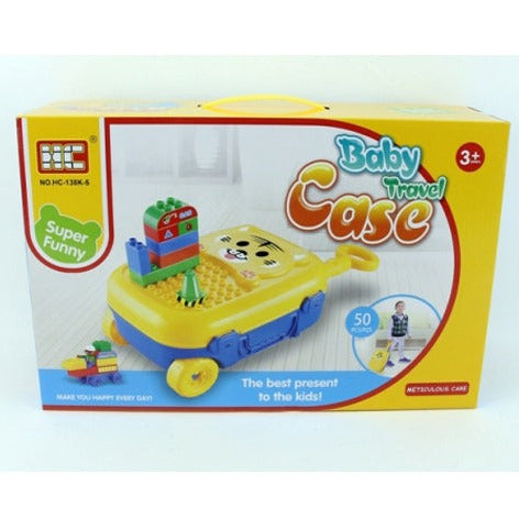 Baby Travel Case with Blocks - 50 Pcs/Set