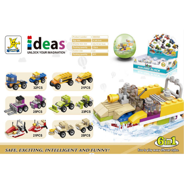Construction Vehicles DIY Building Set