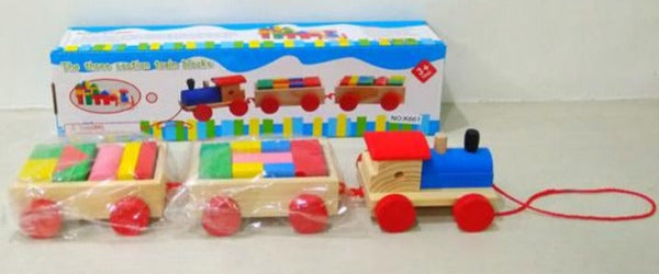 Wooden Puzzle Stacking Toy Train