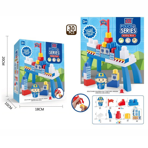 Police Series DIY Building Blocks Set - 30 Pcs/Set